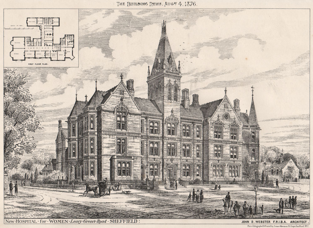 Hospital for women, Leavy, Greave Road, Sheffield; John D. Webster Archt 1876